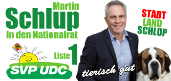 BE SVP Schlup Martin in den Nationalrat!